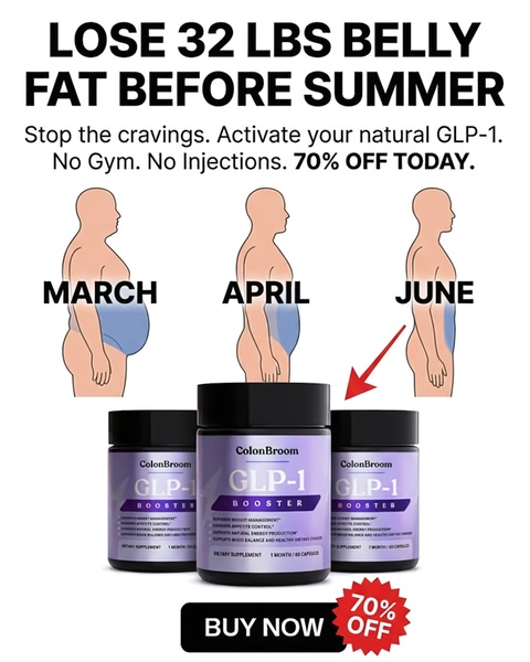This 4:5 ratio ad for a GLP-1 booster uses a visual timeline progression to illustrate weight loss results from March to June.